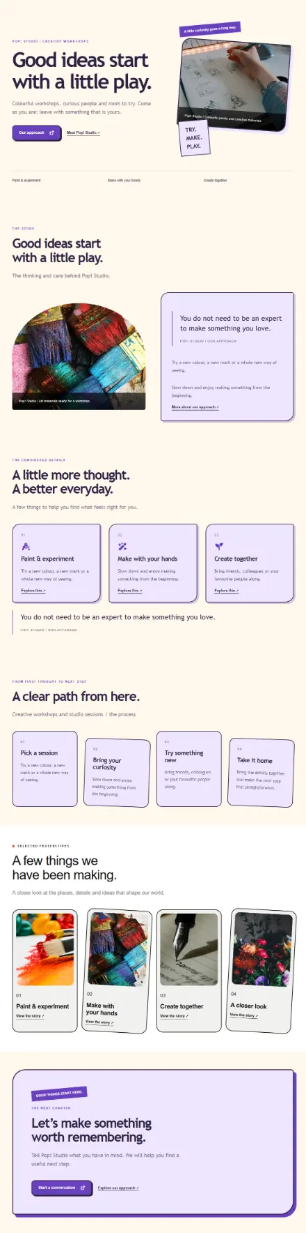 Screenshot of Playful · About
