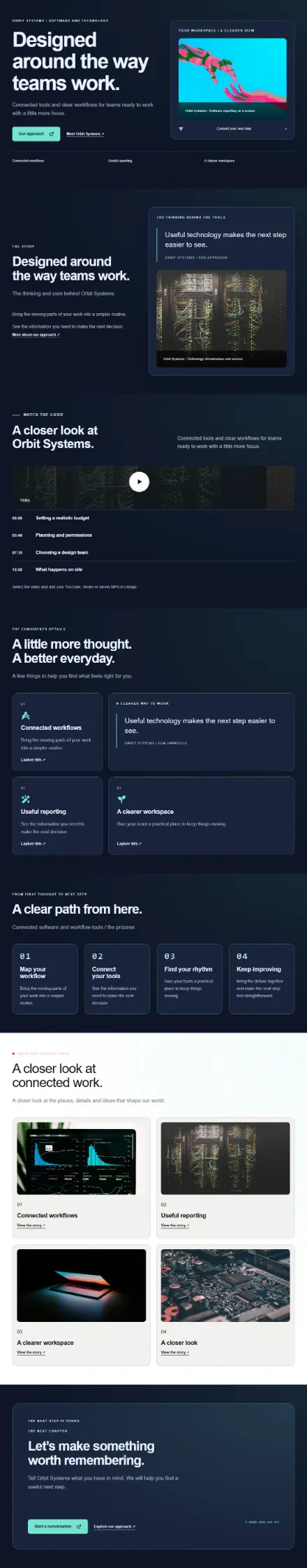 Screenshot of Tech · About