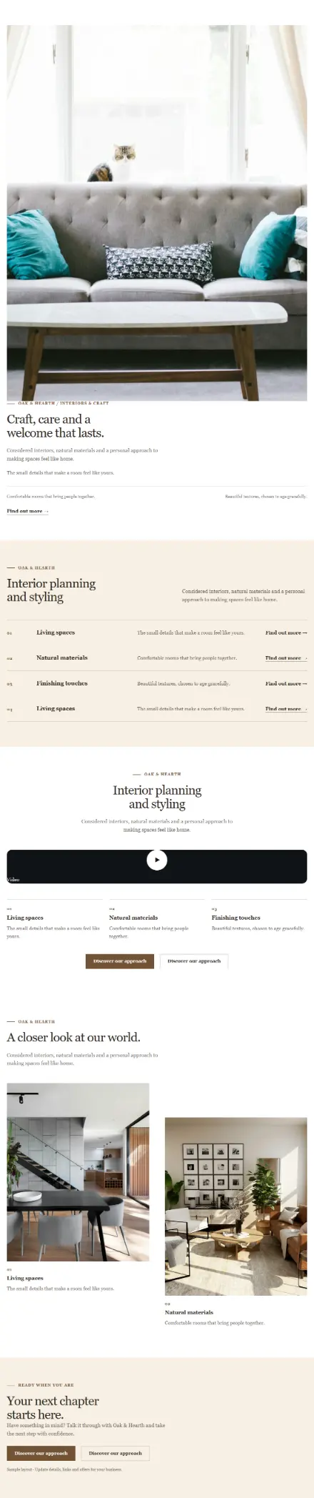 Screenshot of Traditional · About