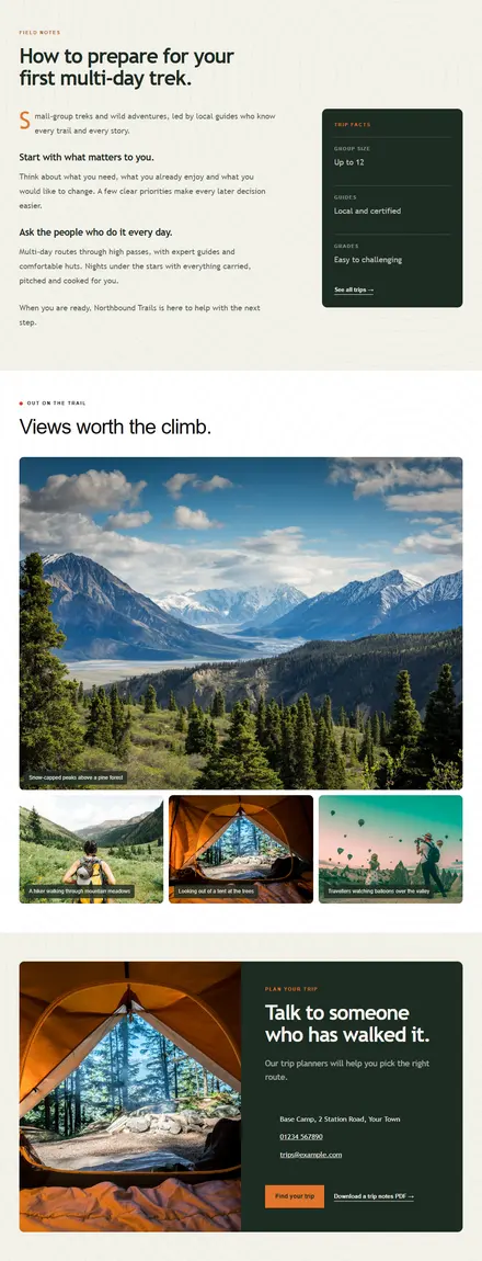 Screenshot of Expedition · Article