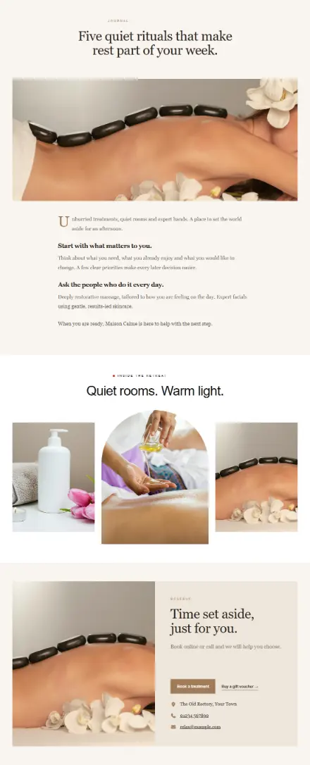 Screenshot of Luxe · Article
