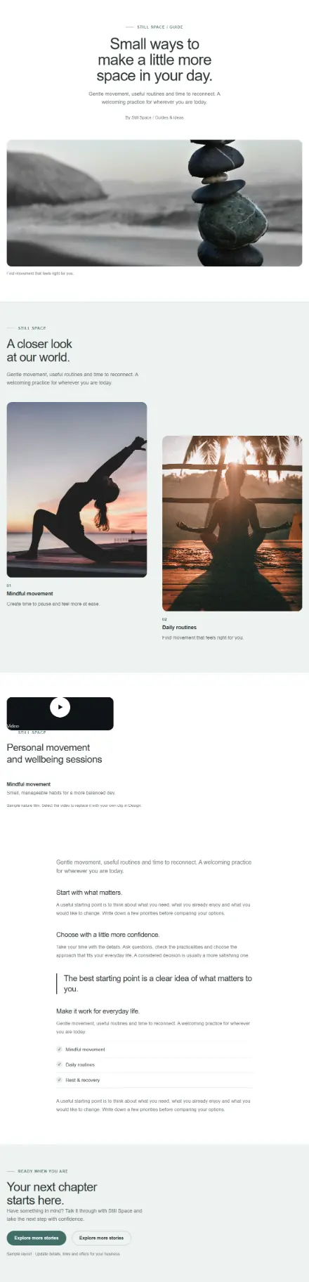 Screenshot of Minimal · Article