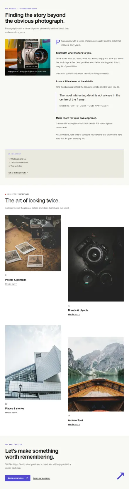 Screenshot of Studio · Article