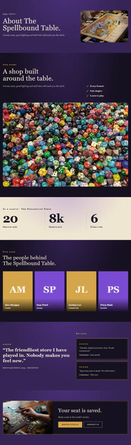 Screenshot of Cardgame · About