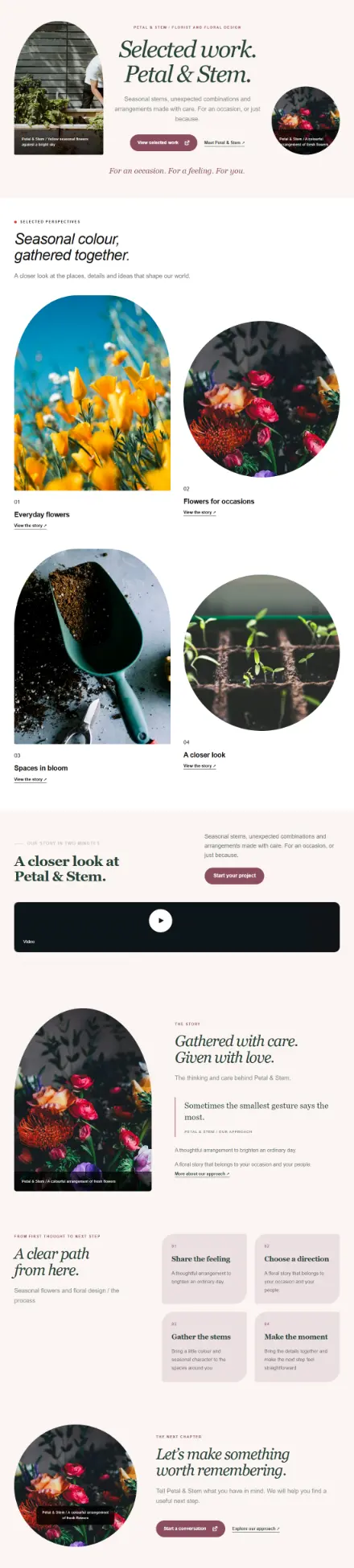 Screenshot of Botanical · Portfolio