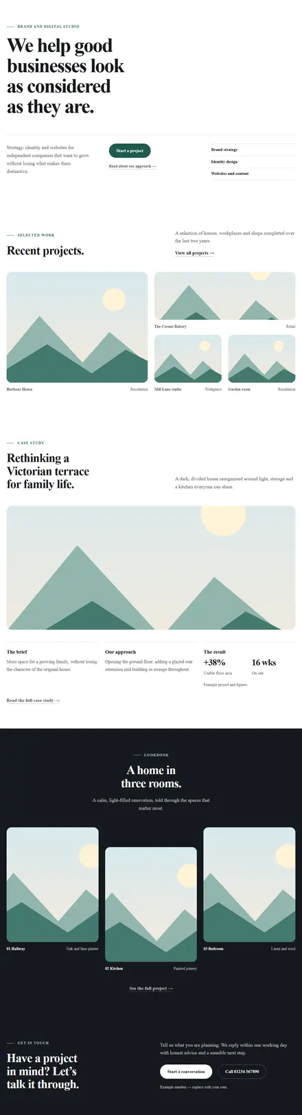 Screenshot of Classic · Portfolio