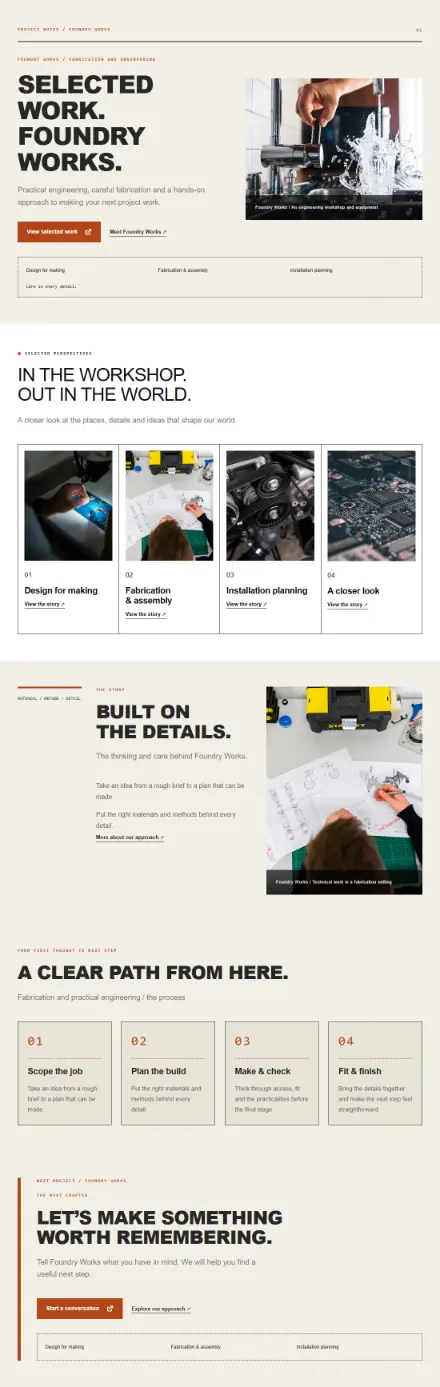 Screenshot of Industrial · Portfolio
