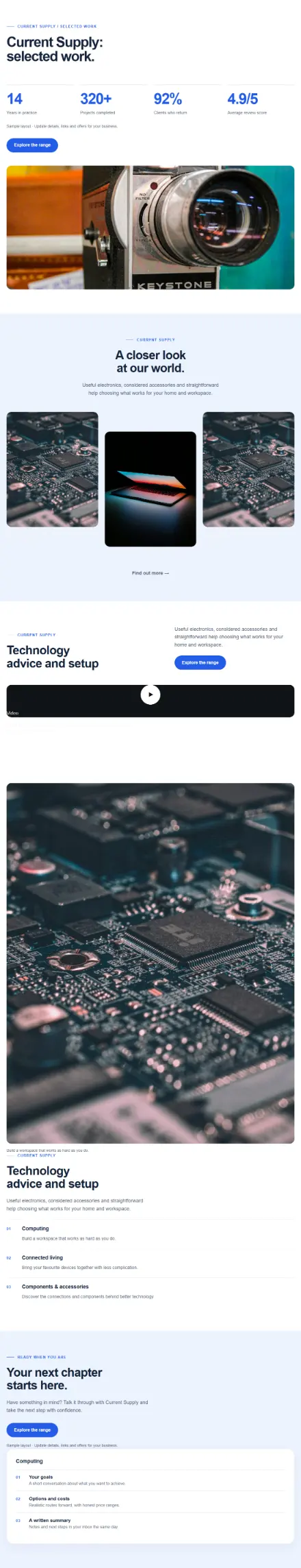 Screenshot of Modern · Portfolio