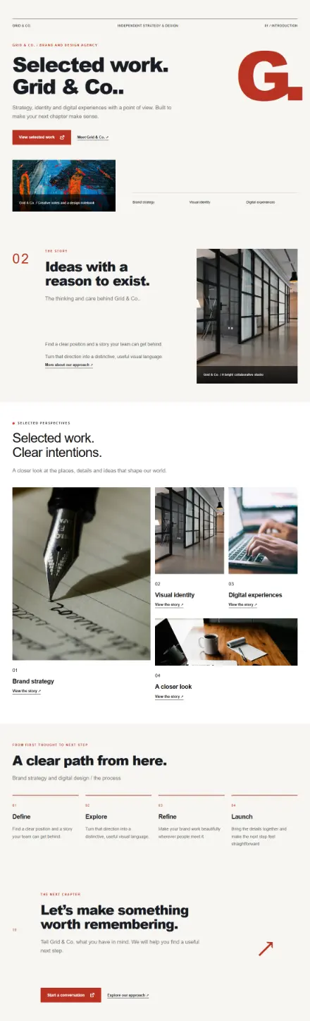 Screenshot of Swiss · Portfolio
