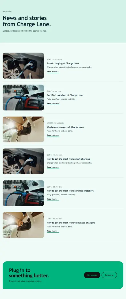 Screenshot of Ev · Blog