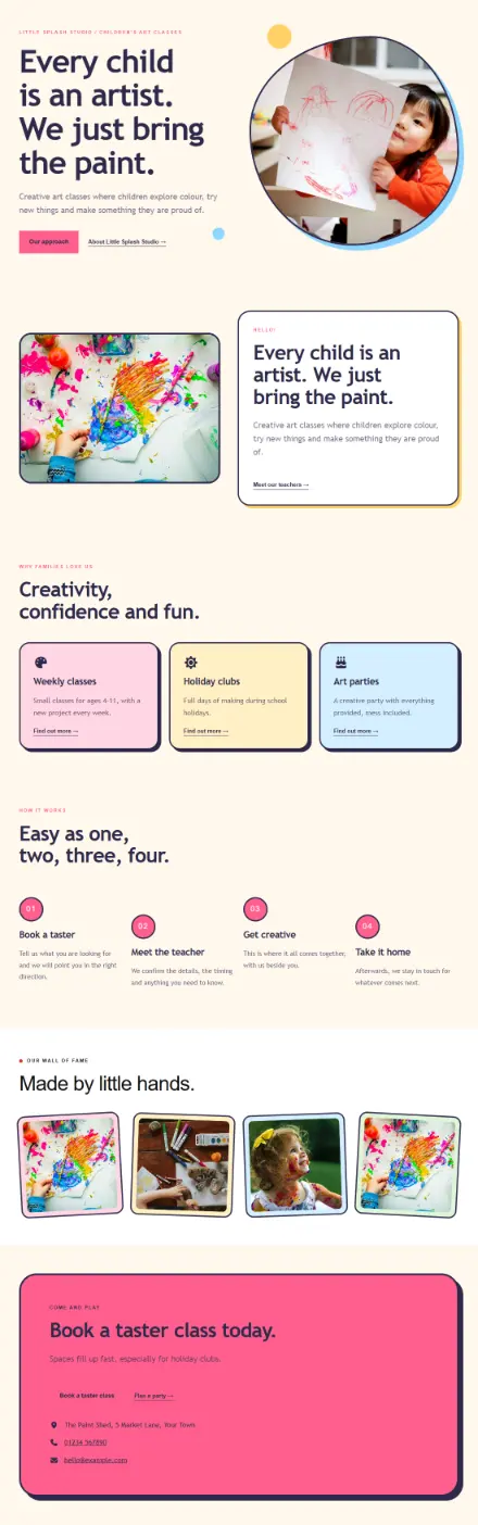 Screenshot of Pastel · About