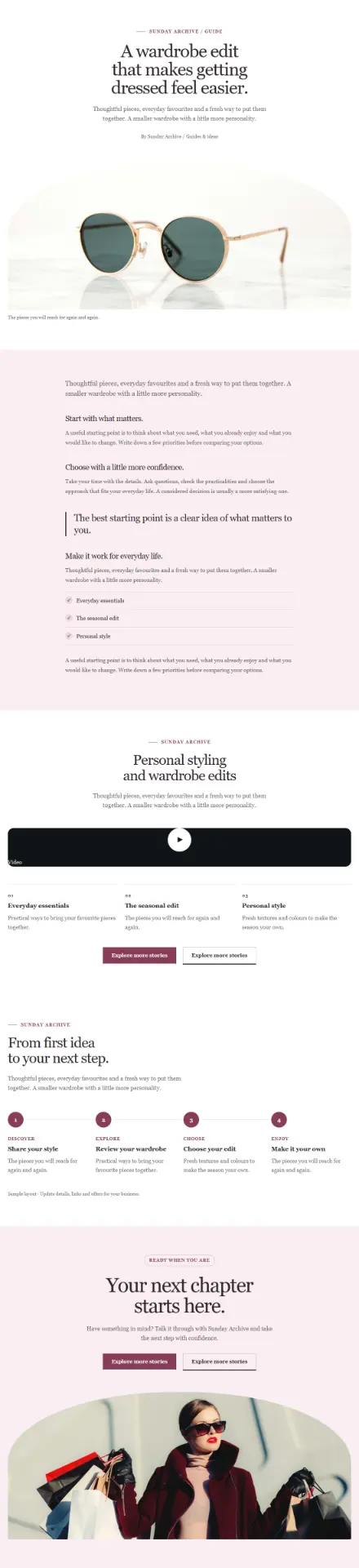Screenshot of Boutique · Article