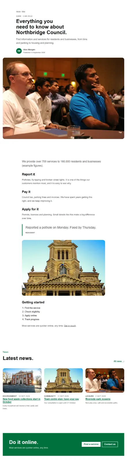 Screenshot of Civic · Article