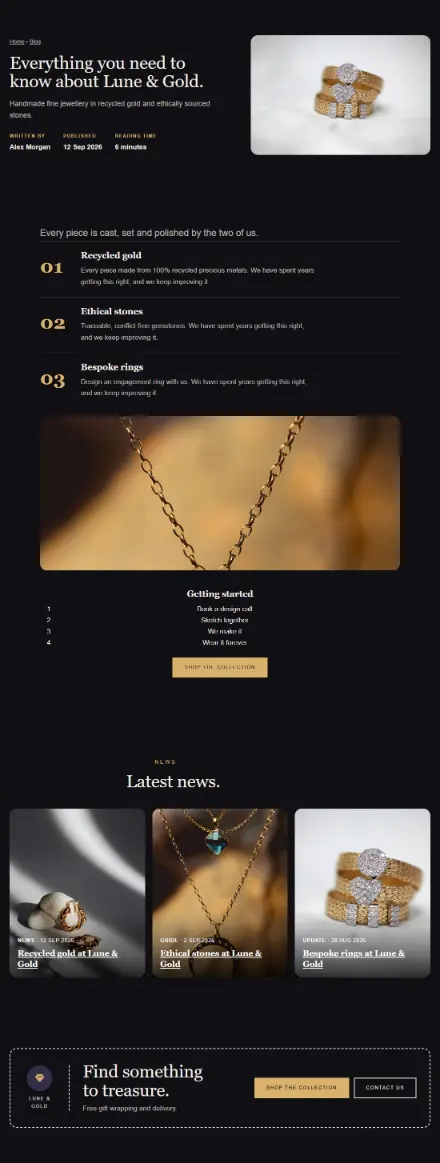 Screenshot of Jewellery · Article