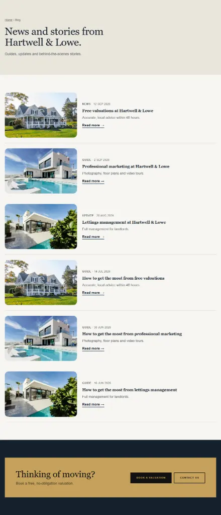 Screenshot of Property · Blog