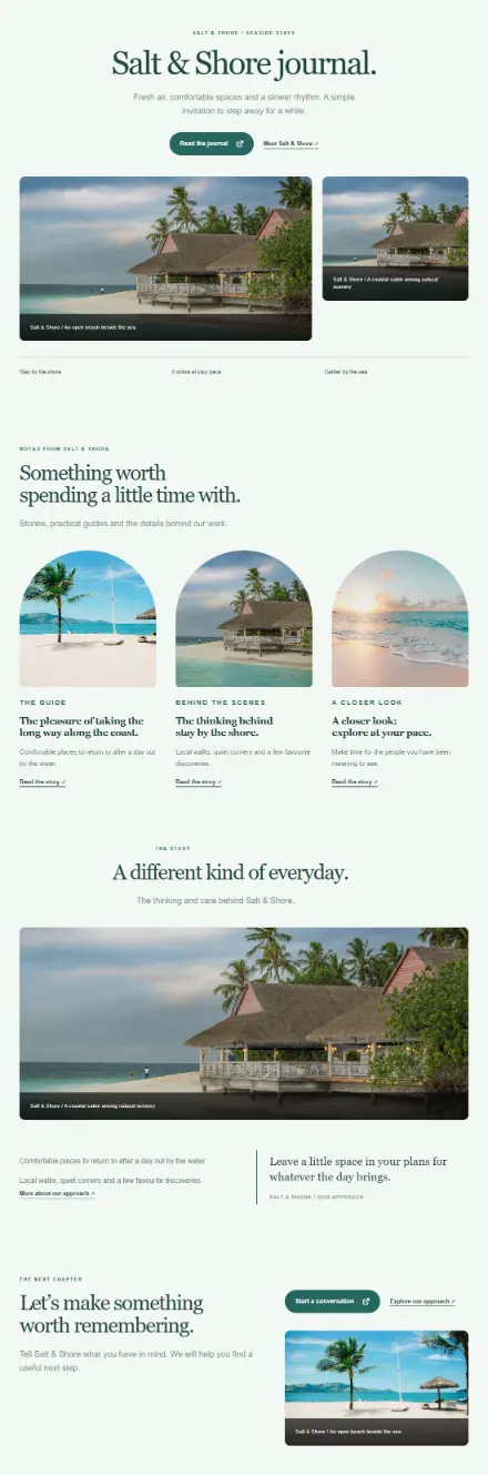 Screenshot of Coastal · Blog