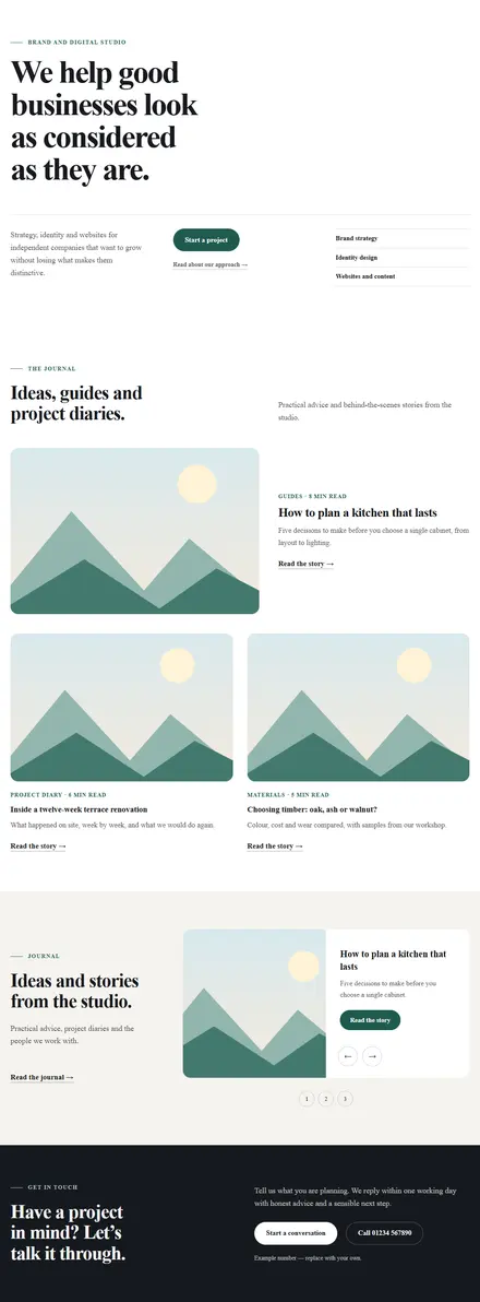 Screenshot of Classic · Blog