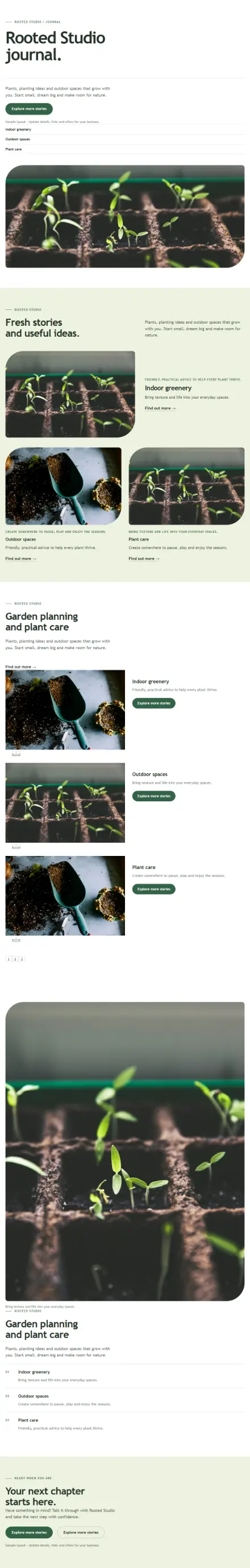 Screenshot of Organic · Blog