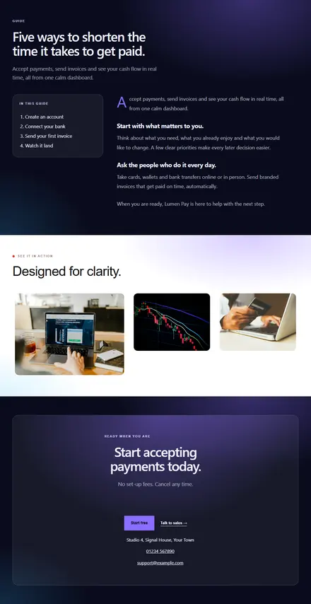 Screenshot of Aurora · Article