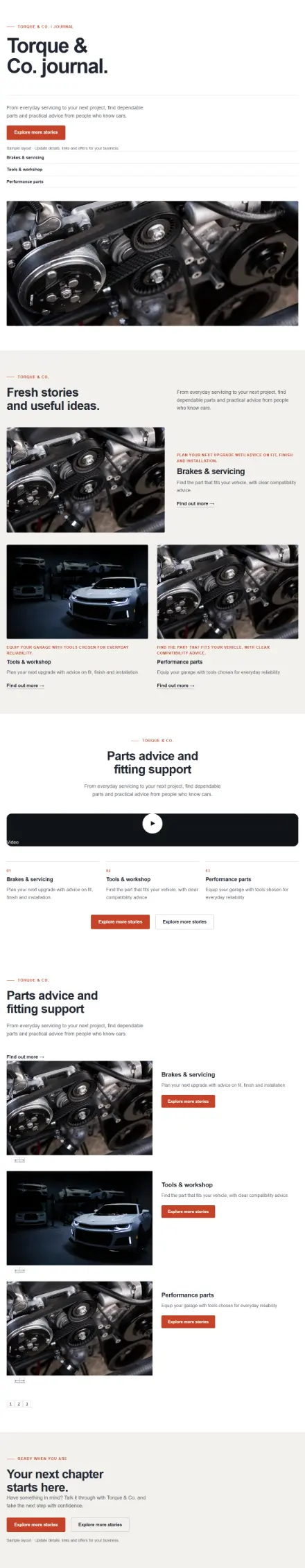 Screenshot of Professional · Blog