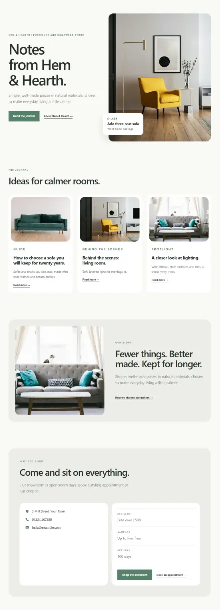 Screenshot of Scandi · Blog