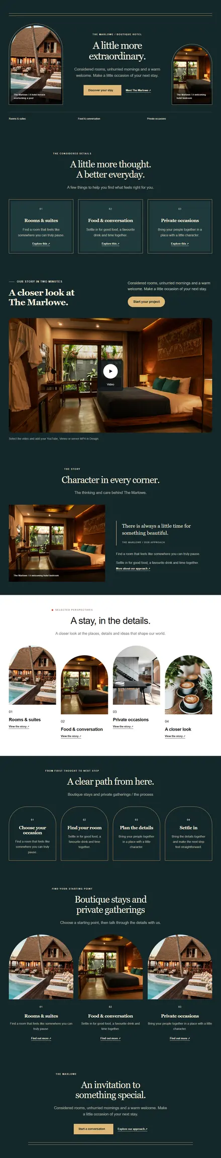 Screenshot of Art Deco · Home page