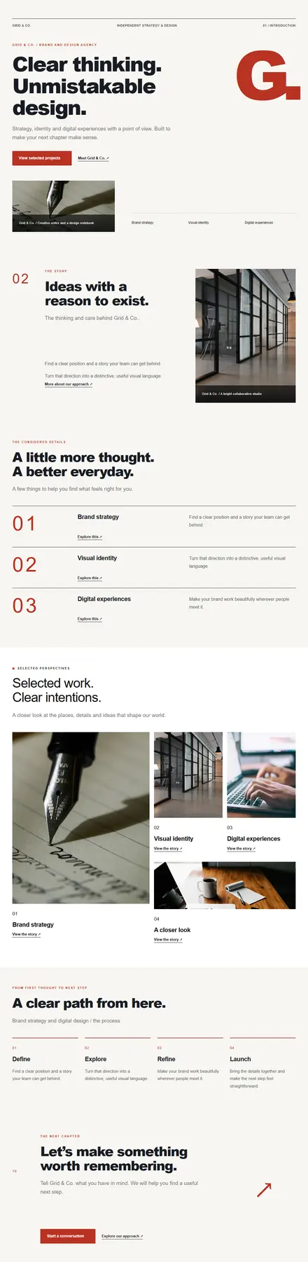 Screenshot of Swiss · Home page