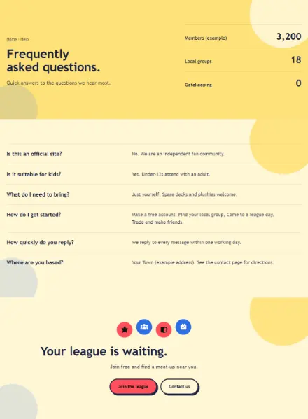 Screenshot of Creatures · Questions & answers