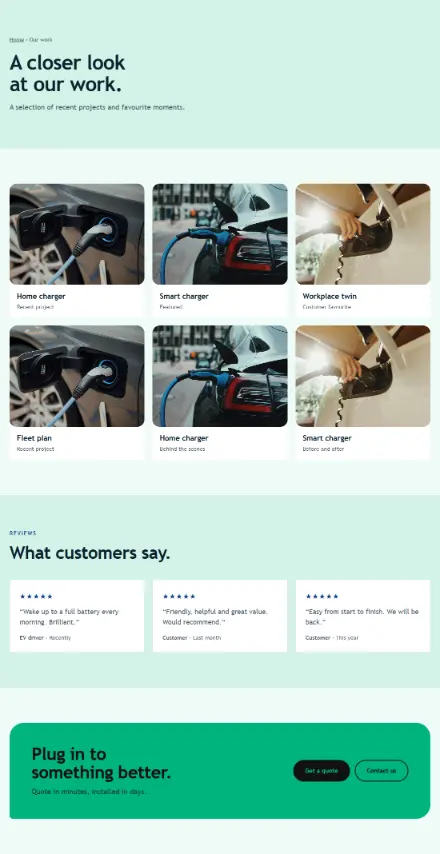 Screenshot of Ev · Portfolio