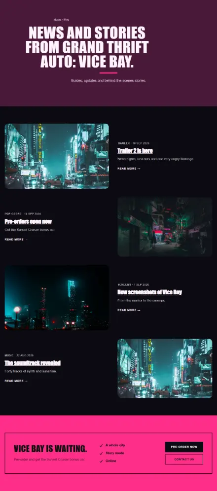 Screenshot of Heist · Blog