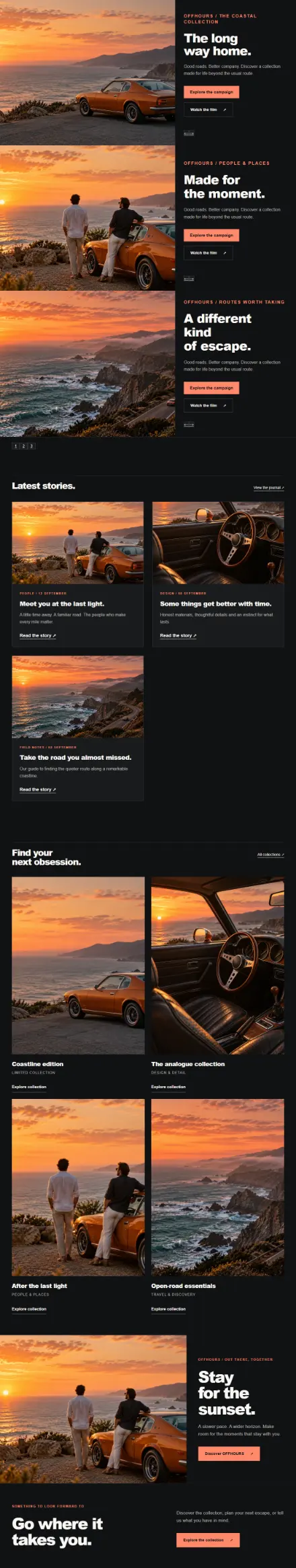 Screenshot of Heist · Home page