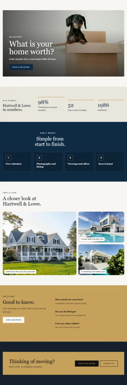 Screenshot of Property · Feature page