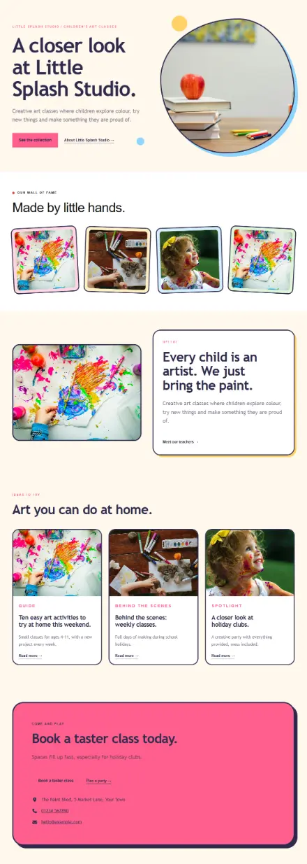 Screenshot of Pastel · Portfolio