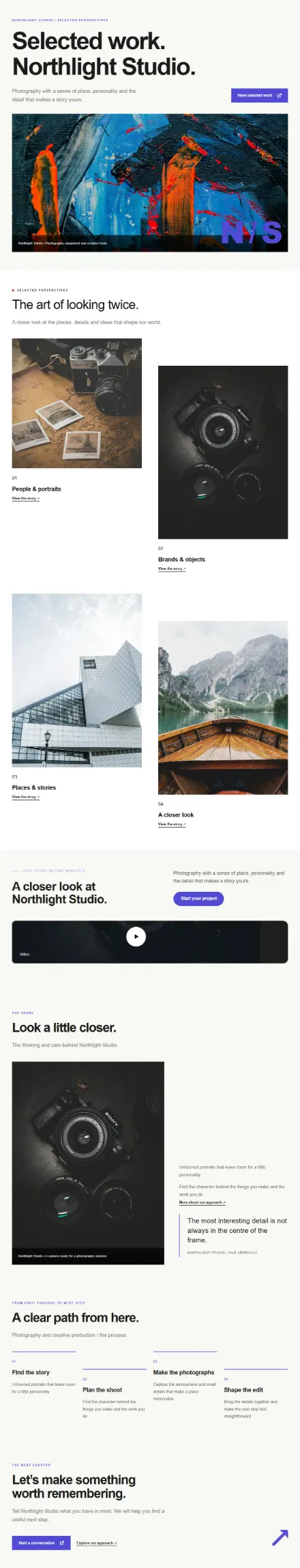 Screenshot of Studio · Portfolio