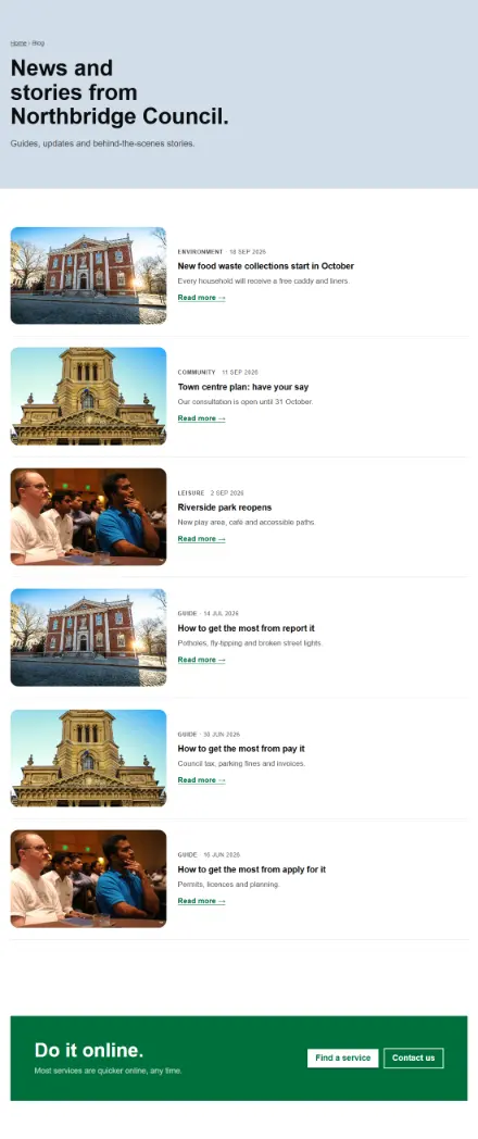 Screenshot of Civic · Blog