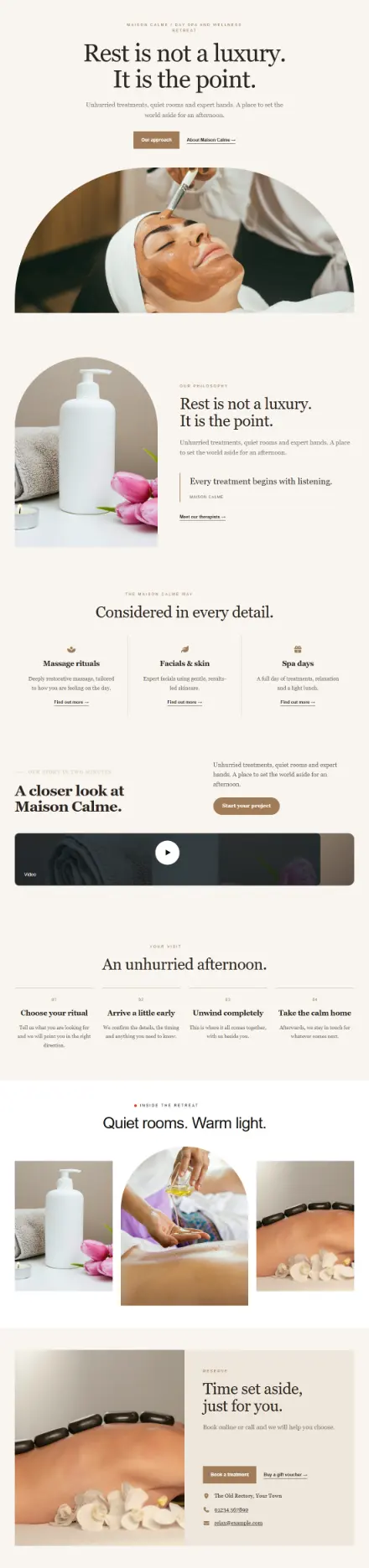 Screenshot of Luxe · About