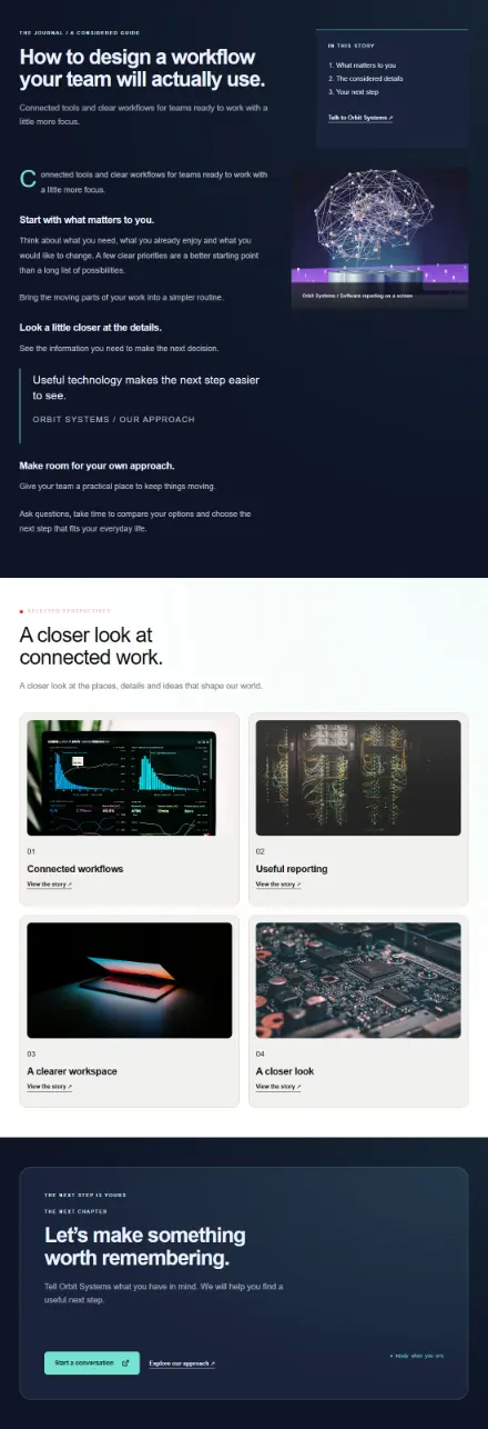 Screenshot of Tech · Article