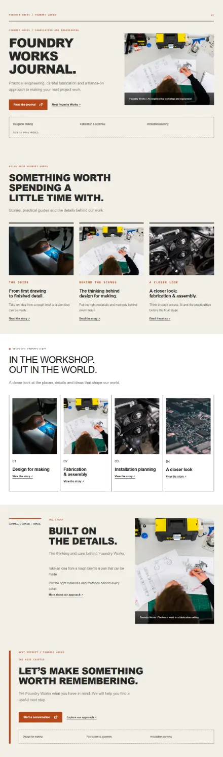 Screenshot of Industrial · Blog