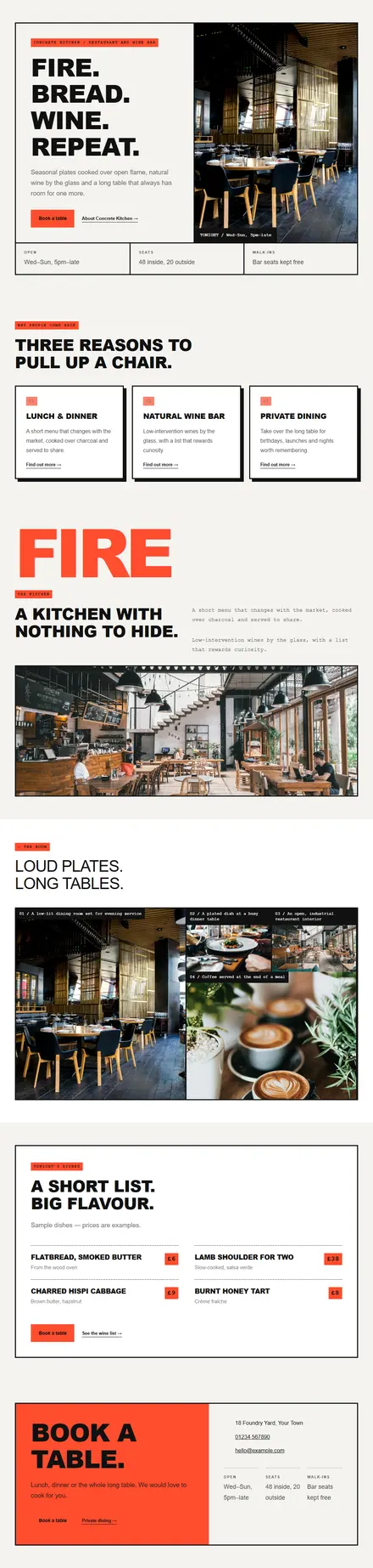 Screenshot of Brutalist · Home page