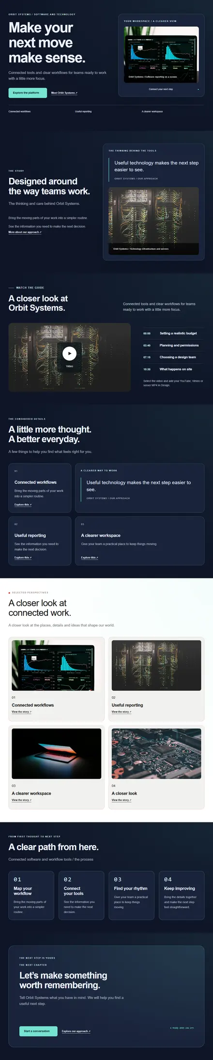 Screenshot of Tech · Home page