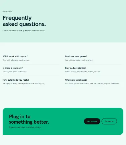 Screenshot of Ev · Questions & answers