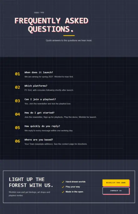 Screenshot of Gamestudio · Questions & answers
