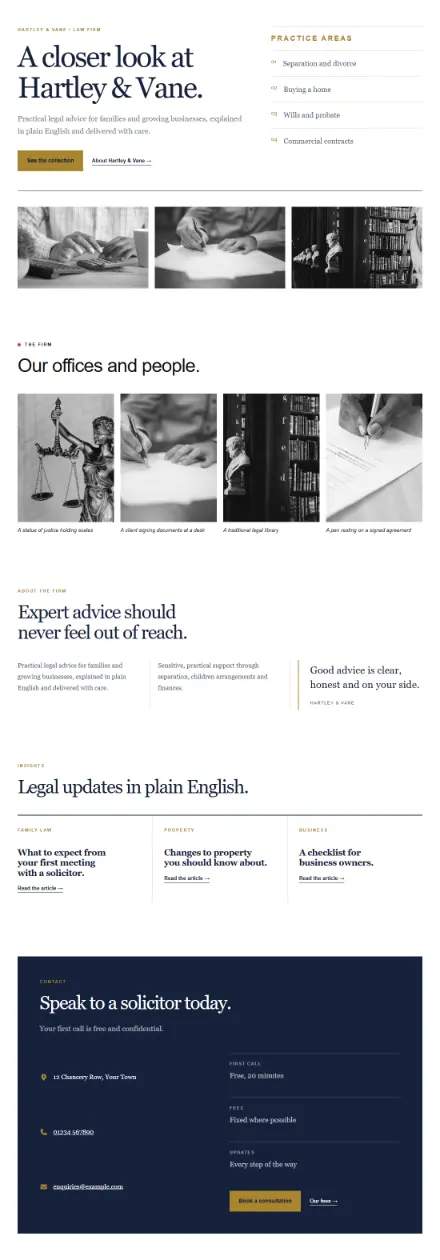 Screenshot of Counsel · Portfolio