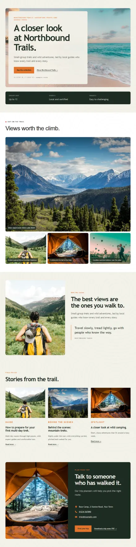 Screenshot of Expedition · Portfolio