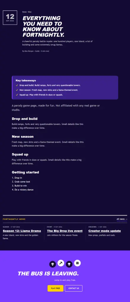 Screenshot of Royale · Article