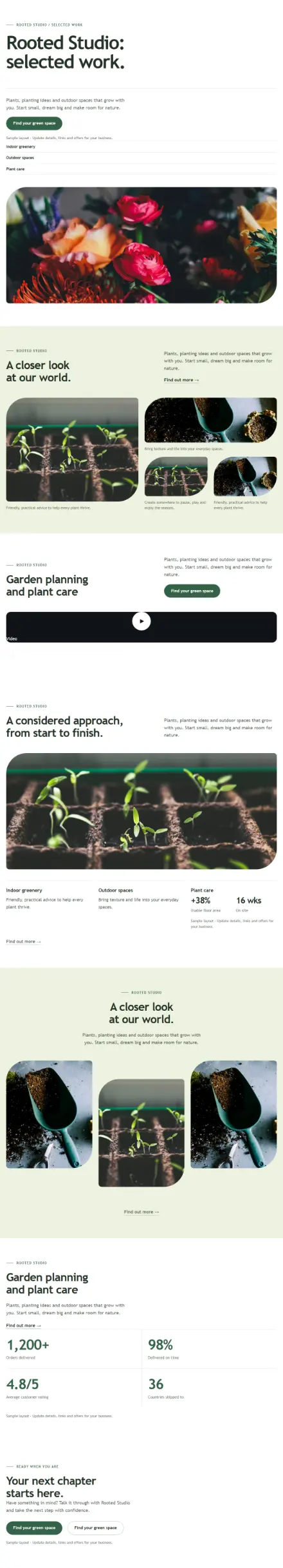 Screenshot of Organic · Portfolio