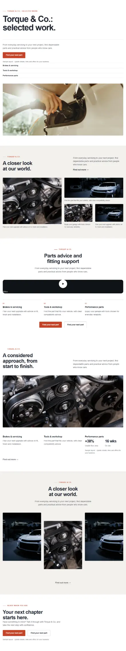 Screenshot of Professional · Portfolio