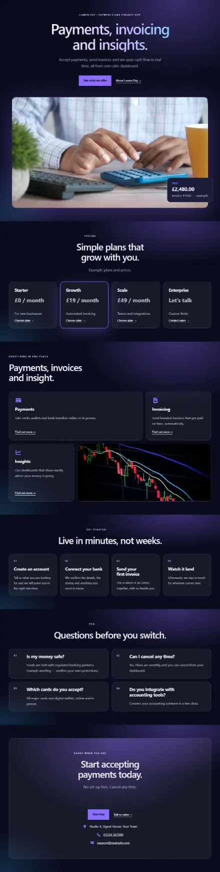 Screenshot of Aurora · Services