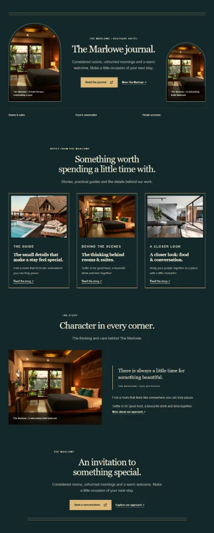 Screenshot of Art Deco · Blog