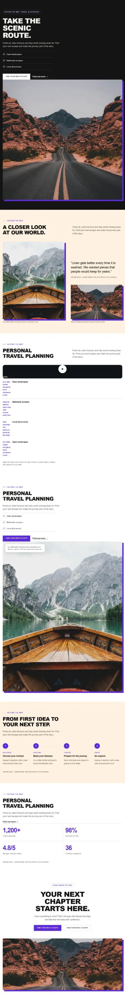 Screenshot of Bold · Home page
